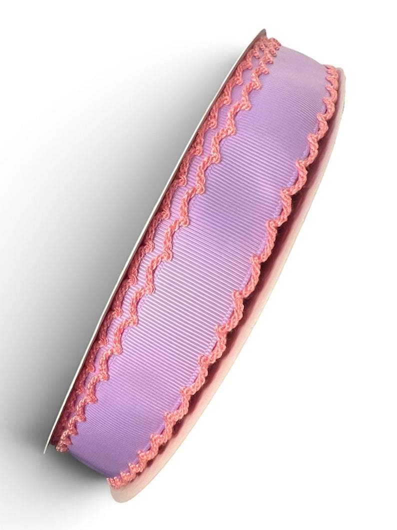 7/8” Lavender/ Pink Moonstitch