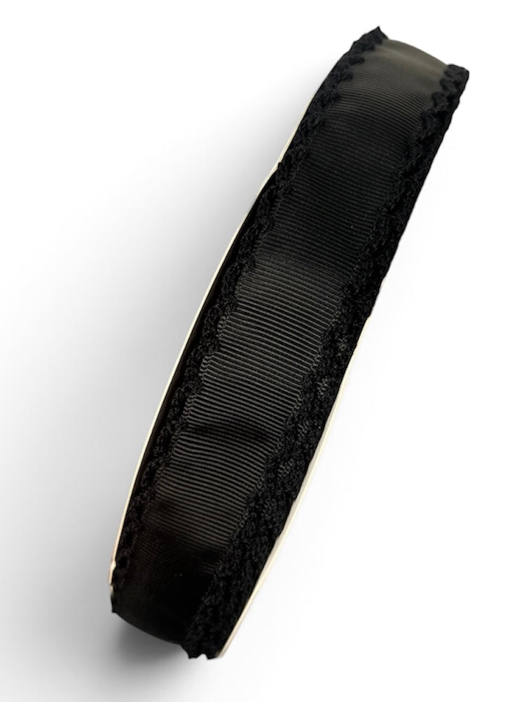 7/8” Black/ Black Moonstitch