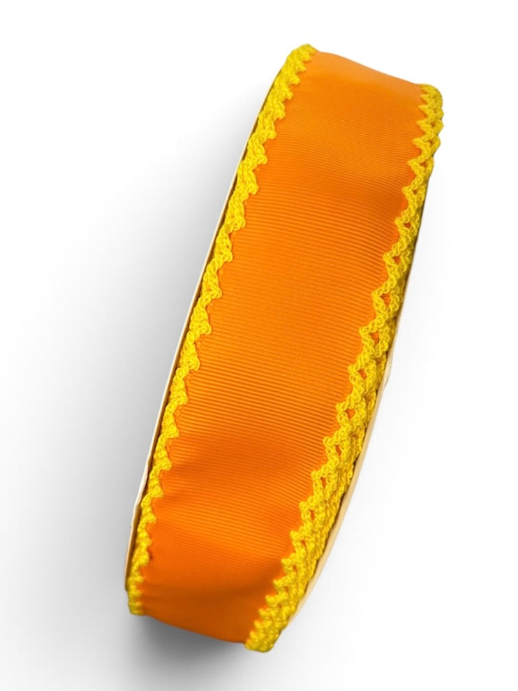 1.5” orange/ Yellow Moonstitch