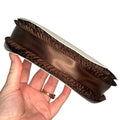 1.5” brown ruffle
