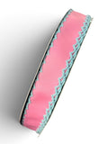 7/8” pink/ Blue Moonstitch