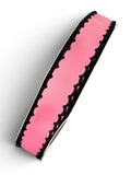 7/8” Pink/ Black Moonstitch