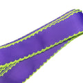 1.5" Deep Purple With Neon Green Moonstitch