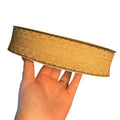 1.5" THICK brown canvas scallop edge